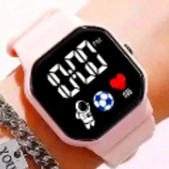None Jewelry - LED Square Digital Simple Casual Waterproof Sports Electronic Watch..NWT